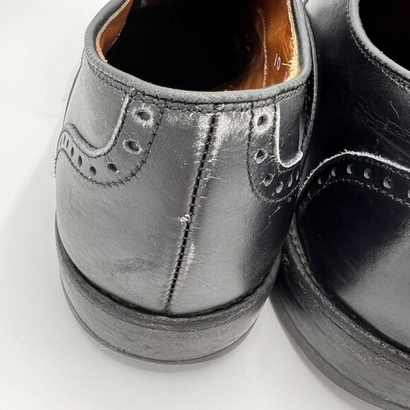 As Is Allen Edmonds Dress Shoes Size 10 Black McClain Wingtip Leather Oxfords main image 11